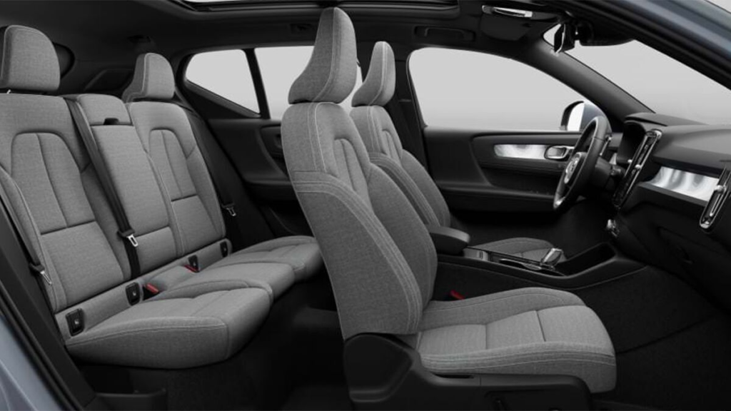 Volvo XC40:n sisätilat
