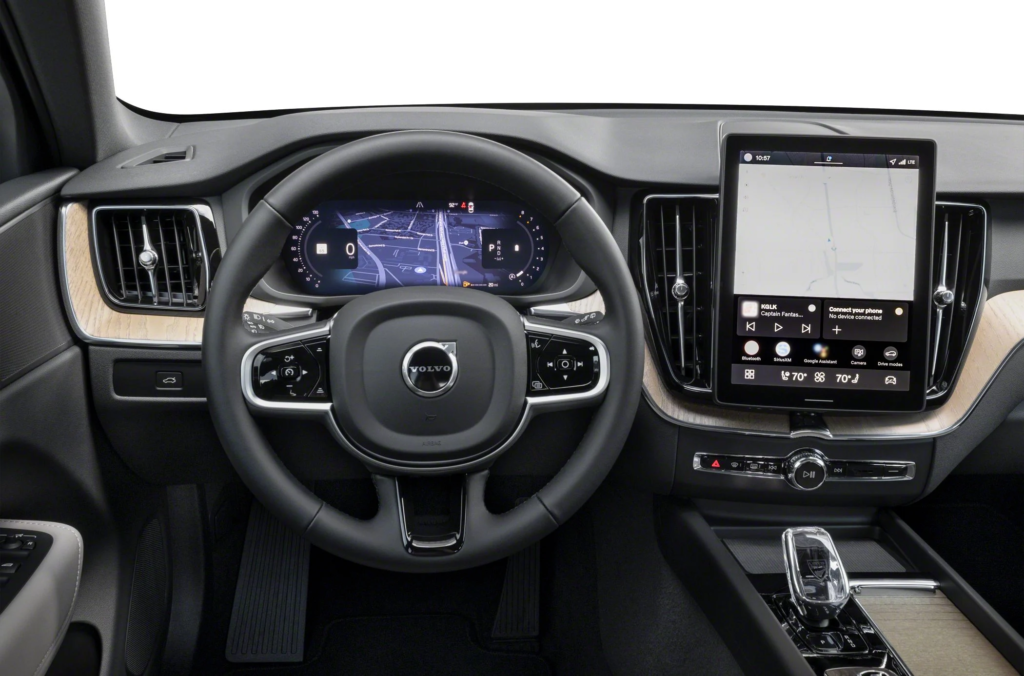 Uuden Volvo XC60:n sisätilat