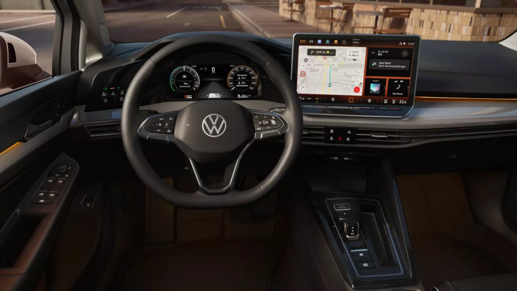 Uuden Volkswagen Golfin sisustus